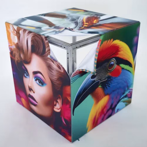 seg fabric cube frame