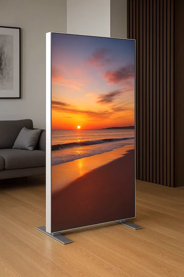 seg fabric frames freestanding